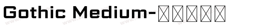 Gothic Medium字体转换